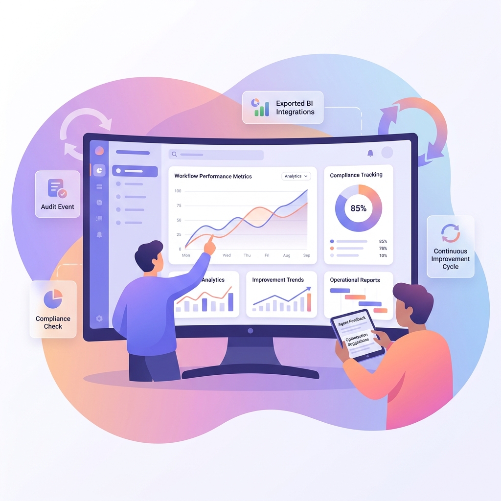 Process Shepherd workflow analytics and reporting dashboard