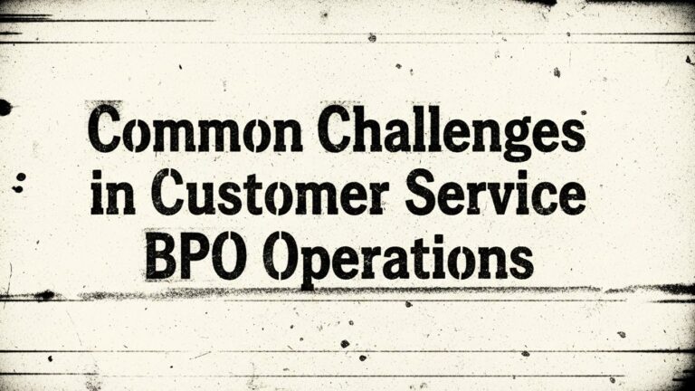 Common Challenges in Customer Service BPO Operations