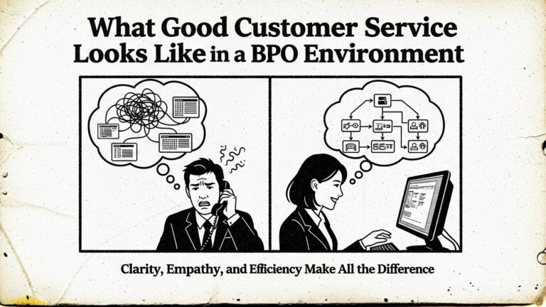 What Good Customer Service Looks Like in a BPO Environment