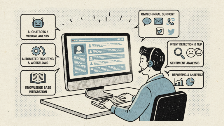 features of an ai customer service tool