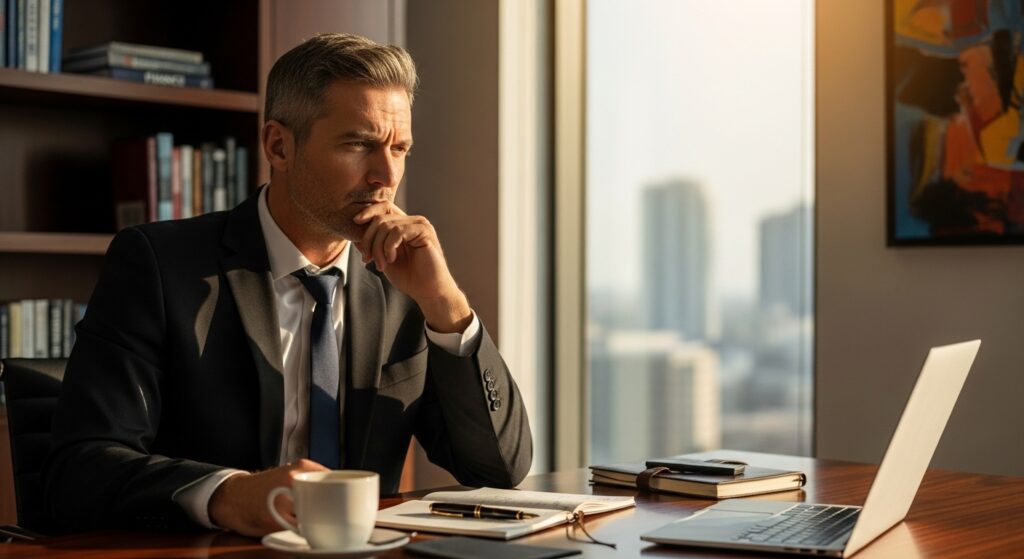 customer service agent thinking